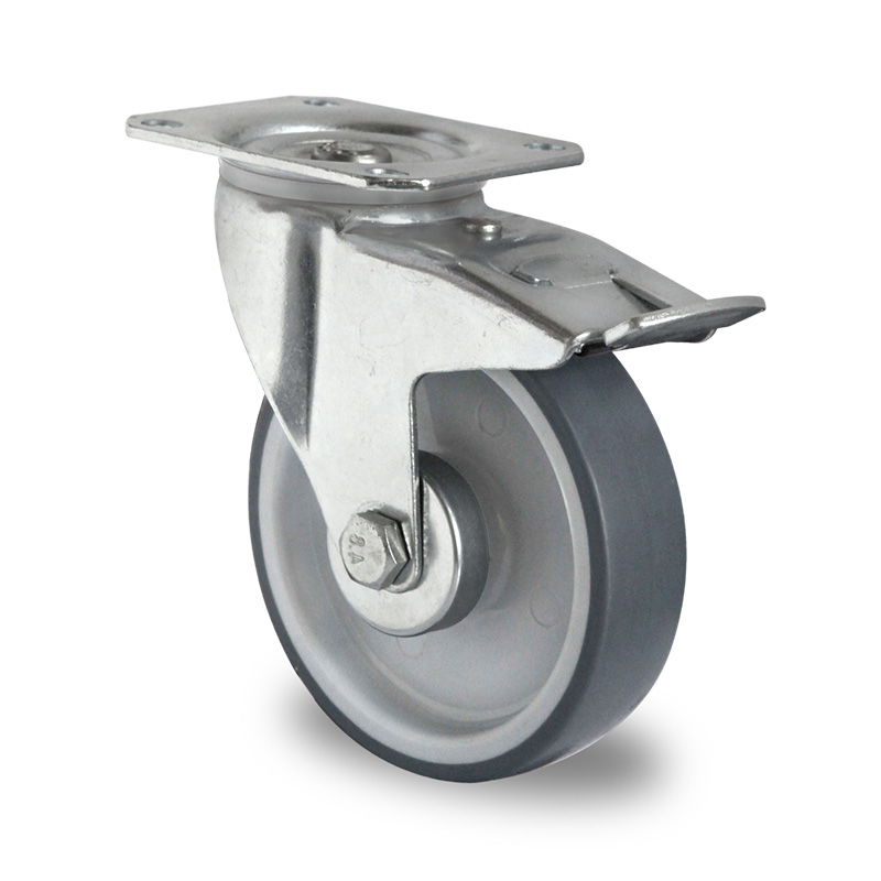 Billed af Industrihjul, grå thermoplasthjul, (2200-serie)